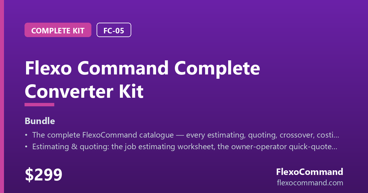 Flexo Command Complete Converter Kit