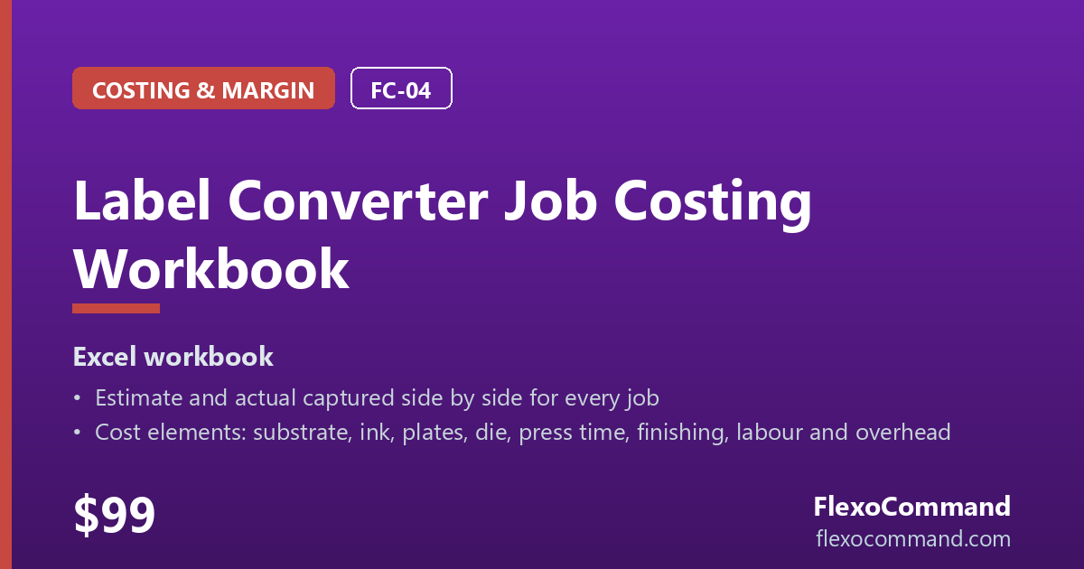 Label Converter Job Costing Workbook